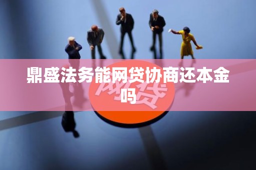 鼎盛法务能网贷协商还本金吗